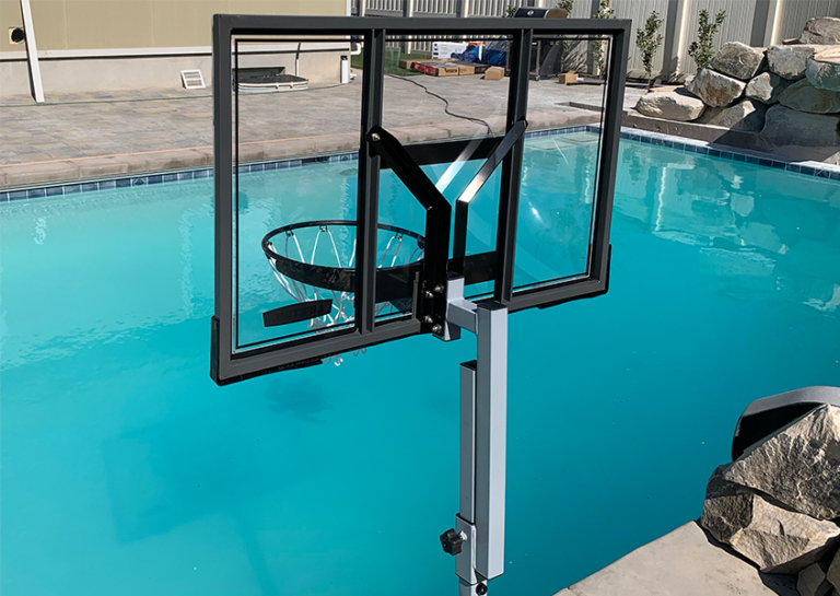 QuikFire Pro Pool Basketball Hoop Photos SwimShape